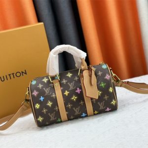 Louis Vuitton Monogram Craggy Keepall Travel 25 Replica Bag In Chocolate