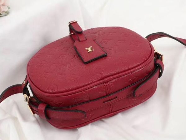 Replica Louis Vuitton Monogram Empreinte Boite Chapeau Souple MM Bag In Red - Image 4