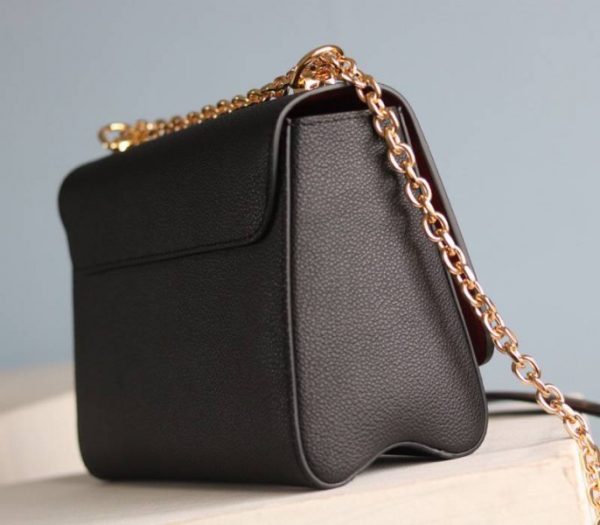 Replica Louis Vuitton Monogram Empreinte Bold Printed Pattern Twist MM Bag In Black - Image 6