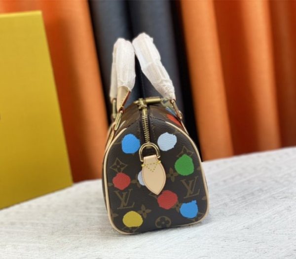 Replica Louis Vuitton X YK Monogram Canvas Speedy 20 Handbag With Textile Strap In Style 1 - Image 4