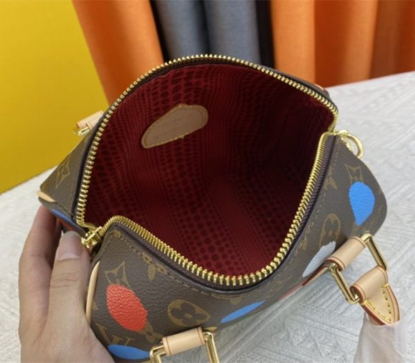 Replica Louis Vuitton X YK Monogram Canvas Speedy 20 Handbag With Textile Strap In Style 1 - Image 6