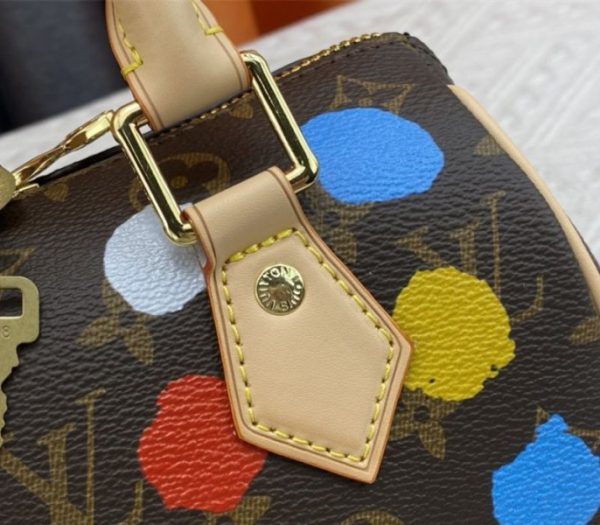 Replica Louis Vuitton X YK Monogram Canvas Speedy 20 Handbag With Textile Strap In Style 1 - Image 8