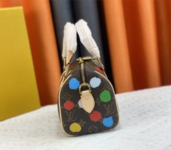 Replica Louis Vuitton X YK Monogram Canvas Speedy 20 Handbag With Textile Strap In Style 2 - Image 4