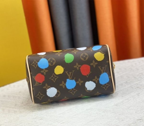 Replica Louis Vuitton X YK Monogram Canvas Speedy 20 Handbag With Textile Strap In Style 2 - Image 5