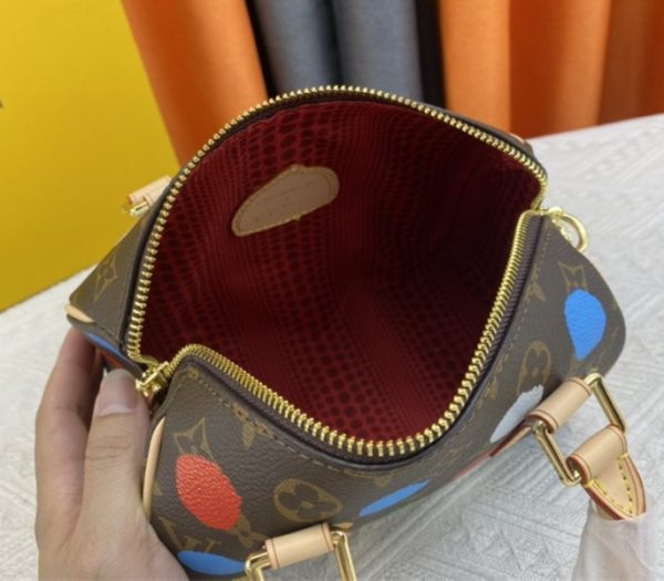 Replica Louis Vuitton X YK Monogram Canvas Speedy 20 Handbag With Textile Strap In Style 2 - Image 6