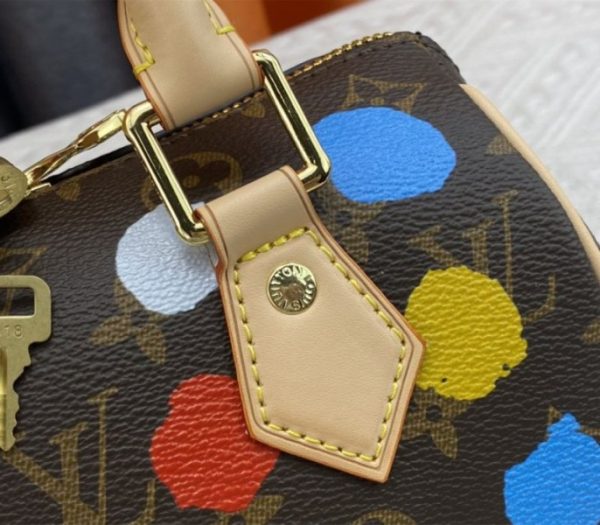 Replica Louis Vuitton X YK Monogram Canvas Speedy 20 Handbag With Textile Strap In Style 2 - Image 8