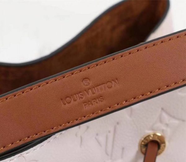 Replica Louis Vuitton Monogram Empreinte NeoNoe MM Bag In Cream - Image 8