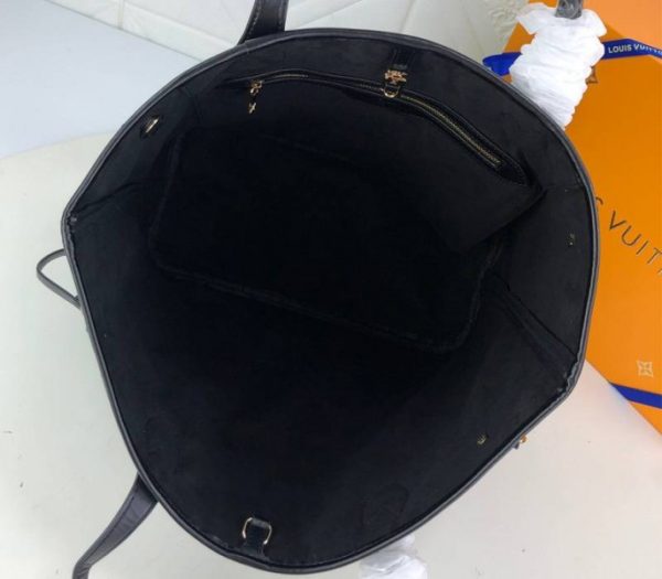 Replica Louis Vuitton Neverfull MM Tote In Black - Image 5