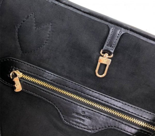 Replica Louis Vuitton Neverfull MM Tote In Black - Image 6