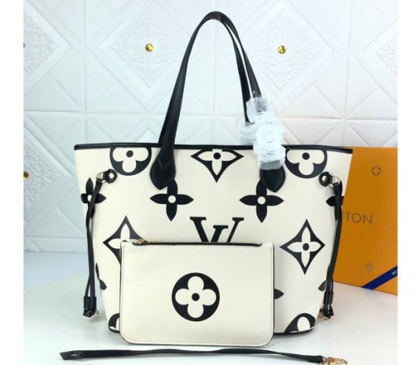Replica Louis Vuitton Neverfull MM In Cream - Image 2