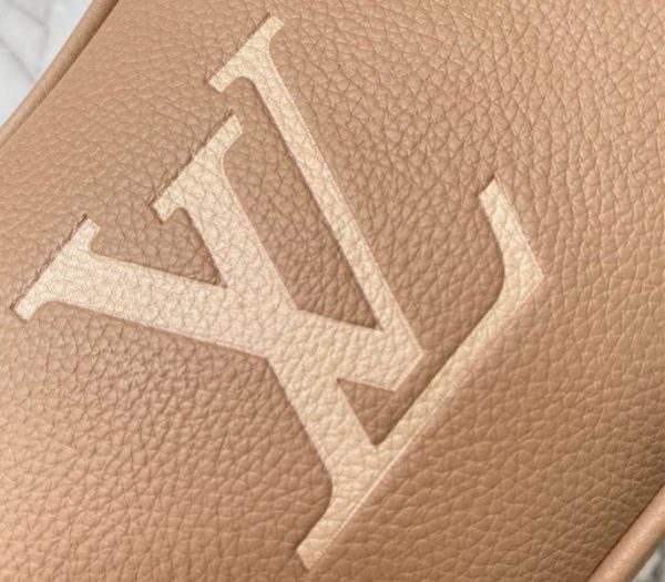 Replica Louis Vuitton Bicolor Monogram Empreinte Leather Bagatelle Mini Hobo In Tourterelle Gray - Image 7