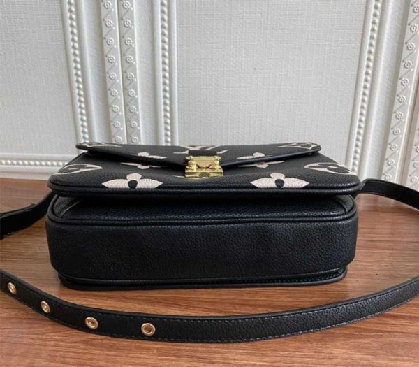 Replica Louis Vuitton Bicolor Monogram Empreinte Metis Bag In Black And Beige - Image 6