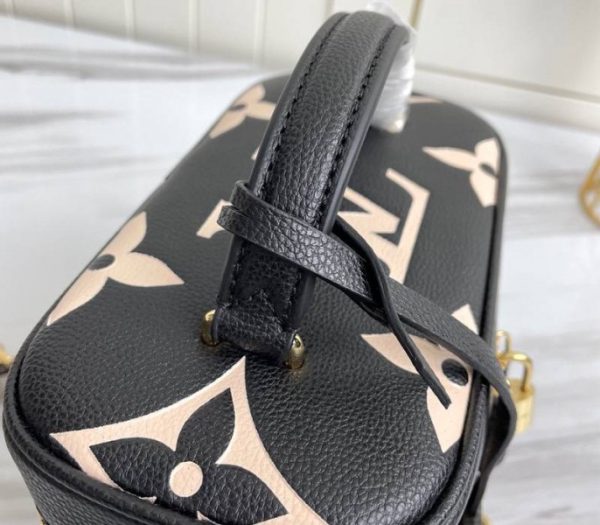 Replica Louis Vuitton Bicolor Monogram Empreinte Vanity PM Bag In Black And Beige - Image 6