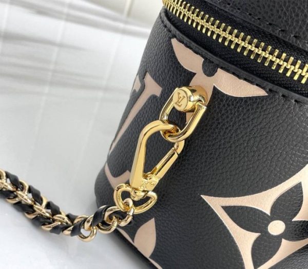Replica Louis Vuitton Bicolor Monogram Empreinte Vanity PM Bag In Black And Beige - Image 9