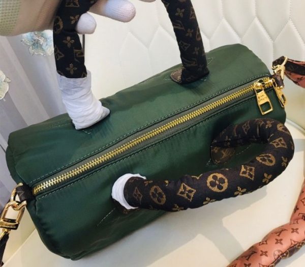 Replica Louis Vuitton Econyl Regenerated Nylon Speedy Bandouliere 30 Handbag In Khaki Green - Image 5