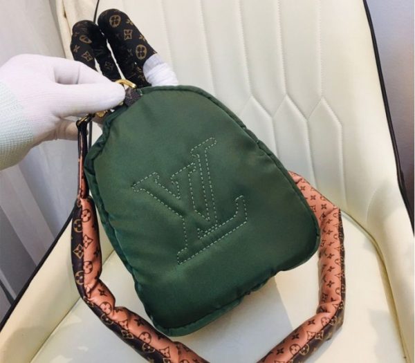 Replica Louis Vuitton Econyl Regenerated Nylon Speedy Bandouliere 30 Handbag In Khaki Green - Image 6