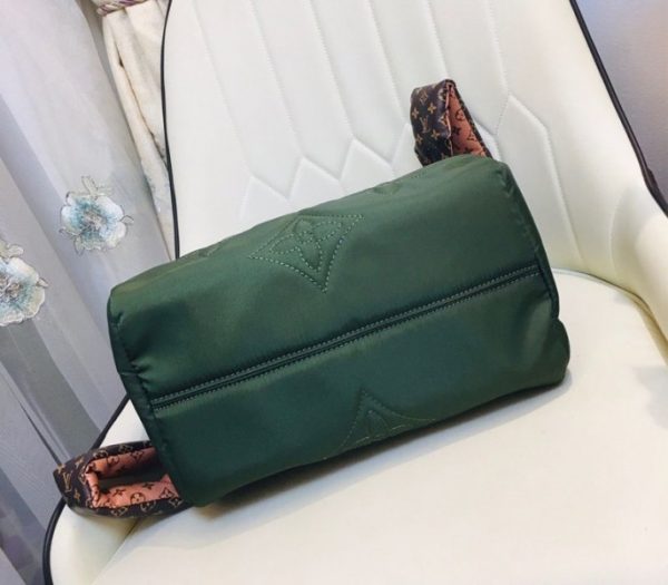Replica Louis Vuitton Econyl Regenerated Nylon Speedy Bandouliere 30 Handbag In Khaki Green - Image 7