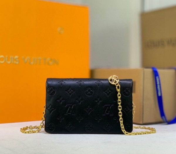 Replica Louis Vuitton Coussin Pochette In Black - Image 4