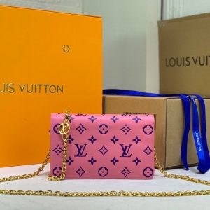 Replica Louis Vuitton Coussin Pochette In Pink And Purple