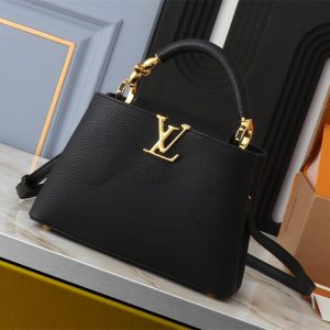 Replica Louis Vuitton Capucines BB Handbag In Black