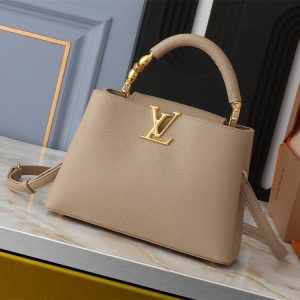 Replica Louis Vuitton Capucines BB Handbag In Galet Gray