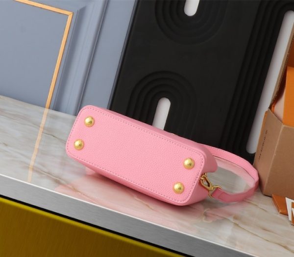 Replica Louis Vuitton Capucines Mini Capucines Handbag In Pink - Image 4