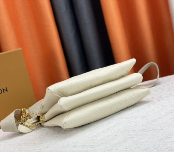 Replica Louis Vuitton Coussin PM Bag In Cream With Jacquard Strap - Image 5