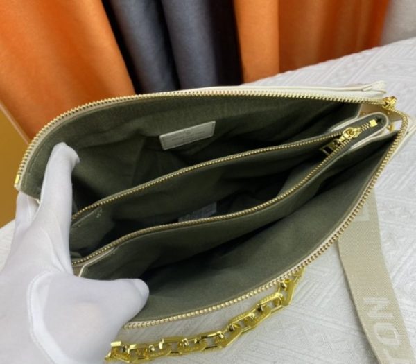 Replica Louis Vuitton Coussin PM Bag In Cream With Jacquard Strap - Image 6