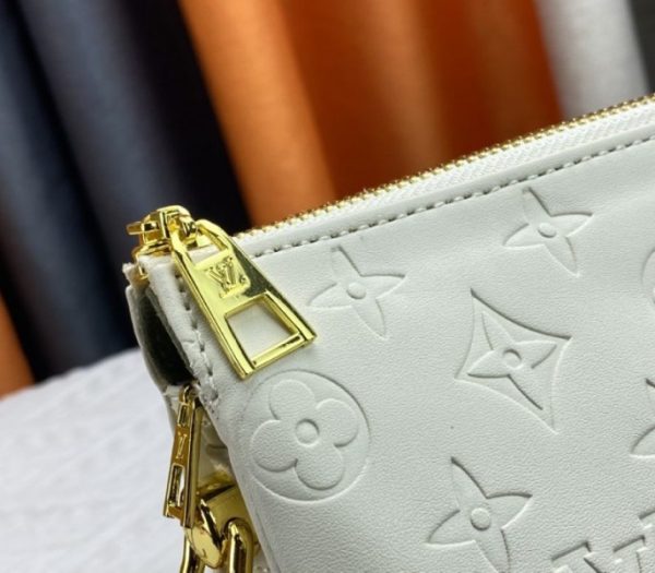 Replica Louis Vuitton Coussin PM Bag In Cream With Jacquard Strap - Image 8