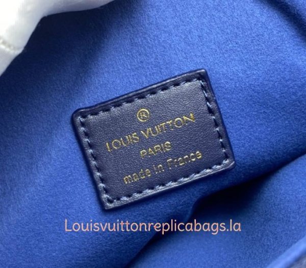Replica Louis Vuitton Coussin PM Bag In Navy Blue With Jacquard Strap - Image 6
