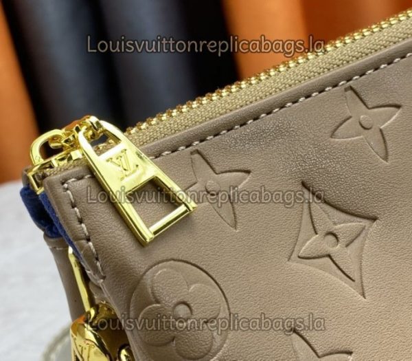 Replica Louis Vuitton Coussin PM Bag In Taupe With Jacquard Strap - Image 7
