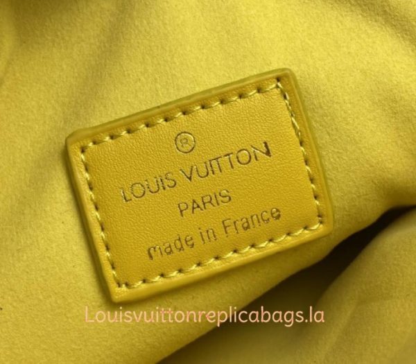 Replica Louis Vuitton Coussin PM Bag In Yellow With Jacquard Strap - Image 7