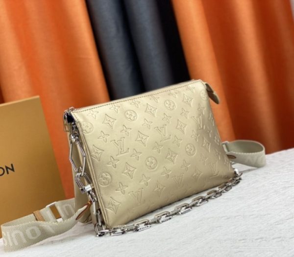 Replica Louis Vuitton Coussin PM Bag In Light Gold With Jacquard Strap - Image 2