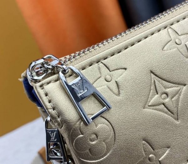 Replica Louis Vuitton Coussin PM Bag In Light Gold With Jacquard Strap - Image 8