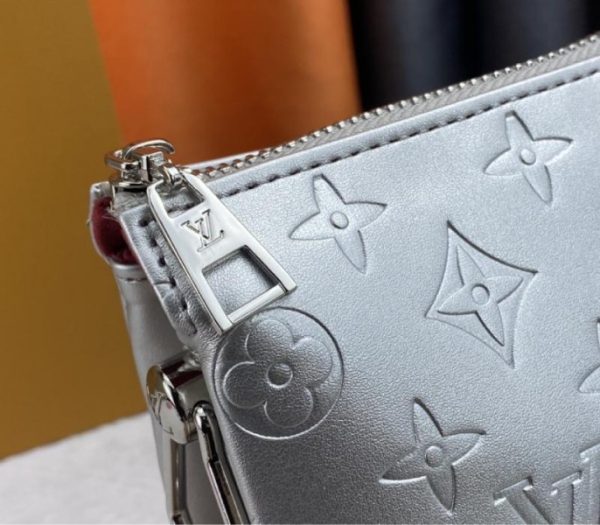 Replica Louis Vuitton Coussin PM Bag In Silver With Jacquard Strap - Image 7