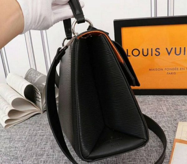 Replica Louis Vuitton Epi Leather Grenelle MM Bag In Black - Image 4