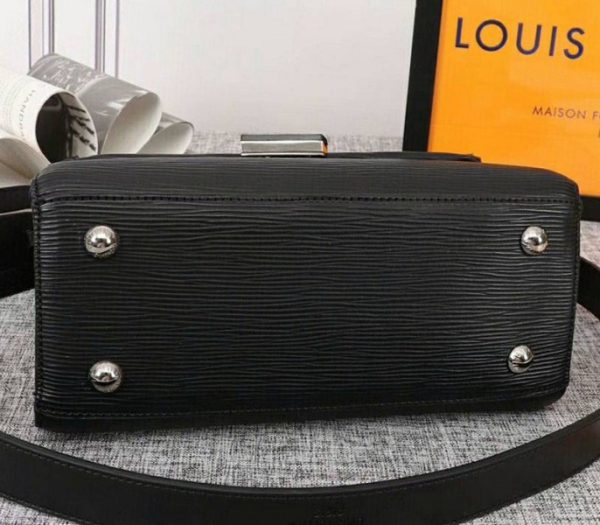 Replica Louis Vuitton Epi Leather Grenelle MM Bag In Black - Image 5