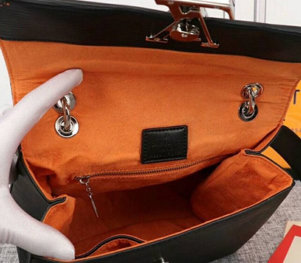 Replica Louis Vuitton Epi Leather Grenelle MM Bag In Black - Image 6