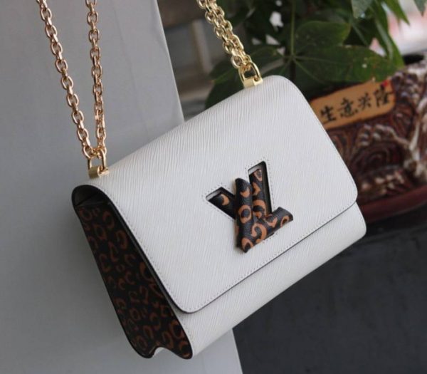 Replica Louis Vuitton Epi Leather Jungle Edition Twist MM Bag In Optic White - Image 2