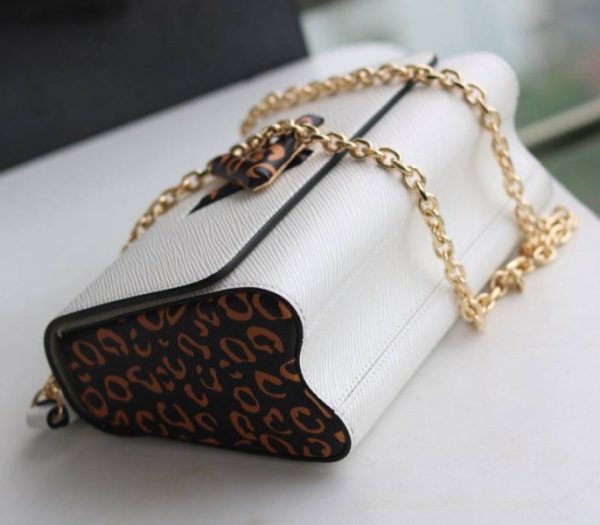Replica Louis Vuitton Epi Leather Jungle Edition Twist MM Bag In Optic White - Image 6