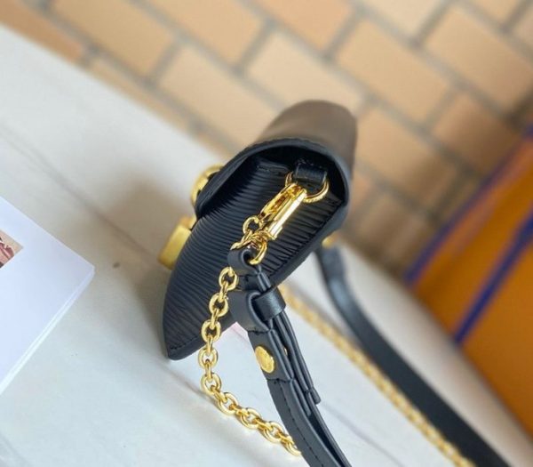 Replica Louis Vuitton Epi Leather Padlock On Strap Bag In Black - Image 3