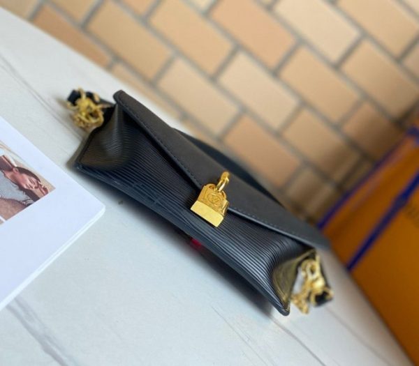 Replica Louis Vuitton Epi Leather Padlock On Strap Bag In Black - Image 4