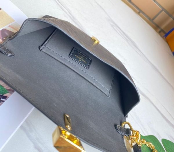 Replica Louis Vuitton Epi Leather Padlock On Strap Bag In Black - Image 5