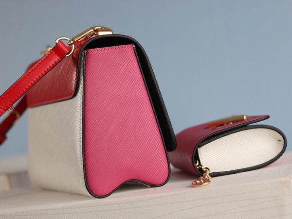 Replica Louis Vuitton Epi Leather Twist MM And Twisty Bag In Red And Pink - Image 6