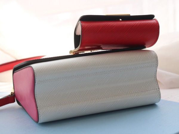Replica Louis Vuitton Epi Leather Twist MM And Twisty Bag In Red And Pink - Image 7