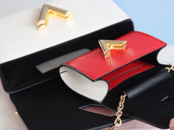 Replica Louis Vuitton Epi Leather Twist MM And Twisty Bag In Red And Pink - Image 8