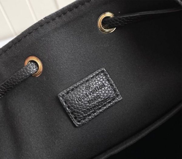 Replica Louis Vuitton Lockme Bucket Bag In Black - Image 8
