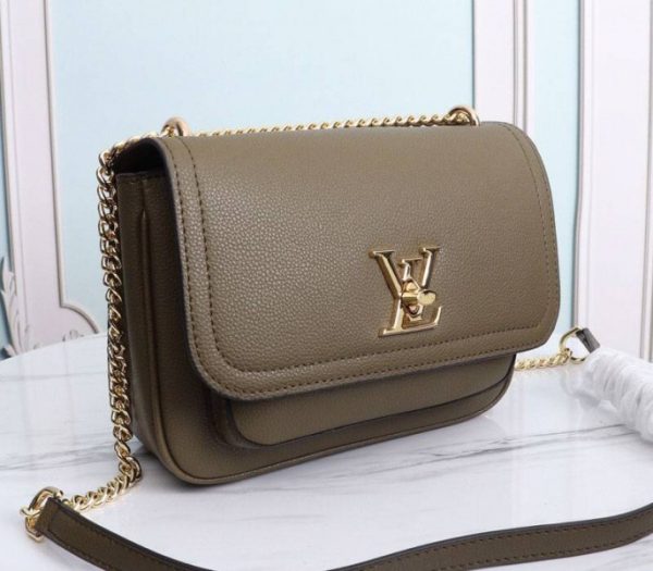 Replica Louis Vuitton Lockme Chain PM Bag In Khaki - Image 2
