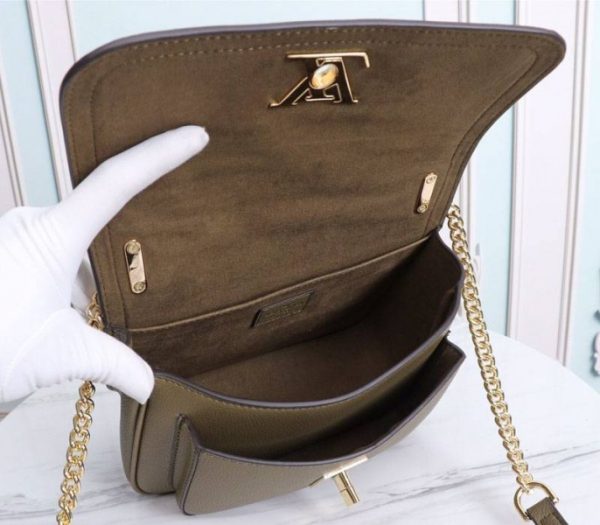 Replica Louis Vuitton Lockme Chain PM Bag In Khaki - Image 5
