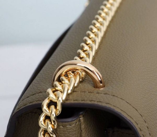 Replica Louis Vuitton Lockme Chain PM Bag In Khaki - Image 8